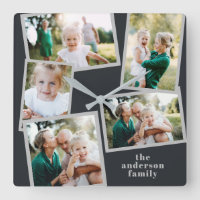 Modern stylish multi photo family home decor