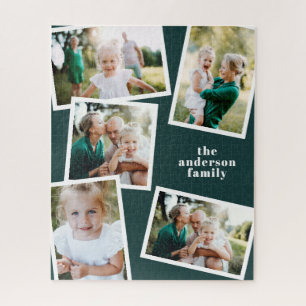 Modern stylish multi photo family home jigsaw pu jigsaw puzzle