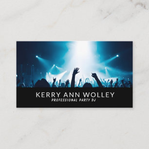 Modern Stylish Music DJ Party Concert Planner  Business Card