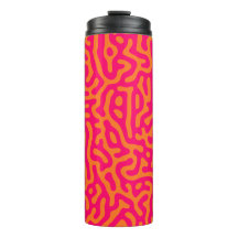 Modern stylish orange fuchsia