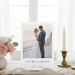 Modern Stylish Photo Wedding Invitation