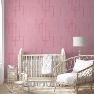 modern stylish Pink Geometric Square Speckled Wallpaper
