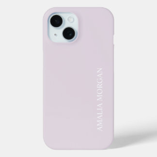 Modern Stylish Pink Monogram iPhone 15 Case