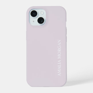 Modern Stylish Pink Monogram iPhone 15 Case