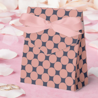 Modern Stylish Pink Polka Dot Favor Box