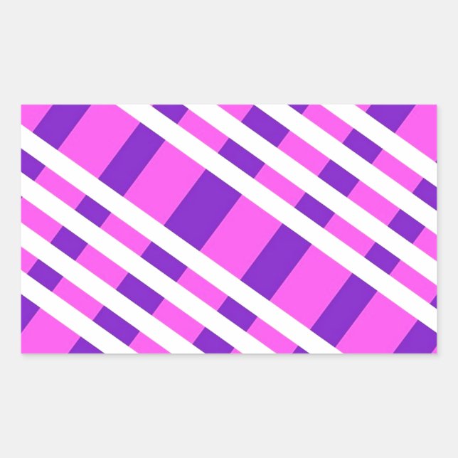 Modern Stylish Plaid Pattern Sticker (Front)
