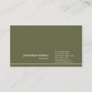 Modern Stylish Plain Pearl Finish Luxury Business Card