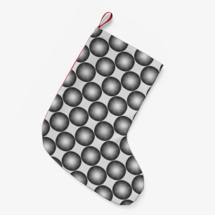 Modern Stylish Polka Dot Pattern Small Christmas Stocking