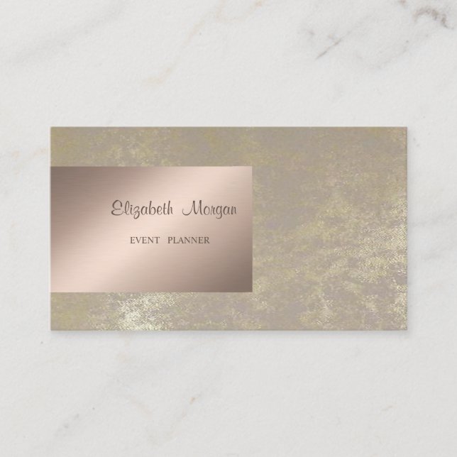 Modern Stylish Professional Geometric Business Card (Front)