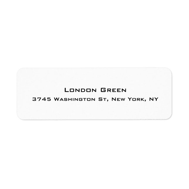 Modern Stylish Professional Plain Simple White (Front)