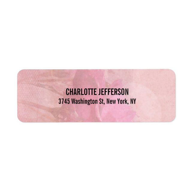 Modern Stylish Professional Trendy Pink Rose (Front)