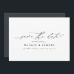 Modern stylish script elegant typography wedding save the date<br><div class="desc">Modern stylish script elegant typography wedding save the date invite. Modern minimal stylish design. All colours can be customized.</div>