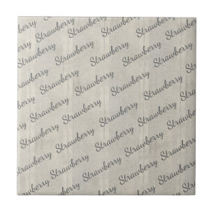 Modern stylish script text in smoky pattern Grey Tile