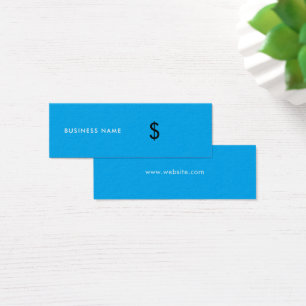 Modern Stylish Simple Sky Blue White Price Tag