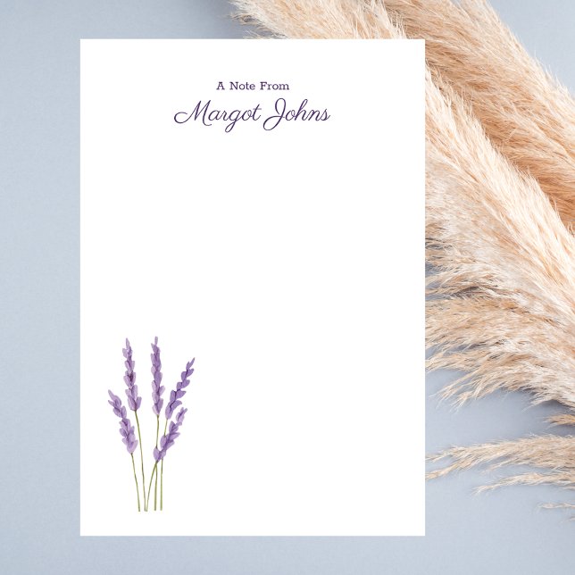 Modern Stylish Simple Watercolor Floral Post-it Notes (Creator Uploaded)