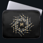 Modern Stylish Star Pattern Monogram Personalize Laptop Sleeve<br><div class="desc">Modern Stylish Star Pattern Monogram Personalize Laptop Sleeve has a modern unique design made up of triangles and stars to enjoy. Personalize it.</div>