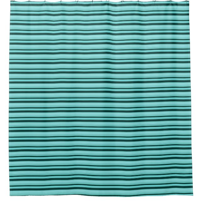Modern Stylish Teal Striped Pattern (Front)