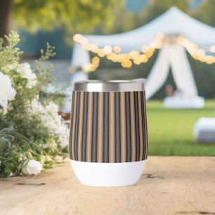 Modern Stylish Toasted Brown Stripes with Depth