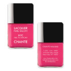 Modern stylish trendy neon pink nail polish chic