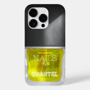 Modern stylish trendy neon yellow nail varnish  Case-Mate iPhone 14 pro case