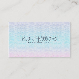 Modern Stylized Beach With Water Waves Business Card
