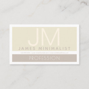 Modern Stylized Minimalist Taupe Earth-tones Business Card