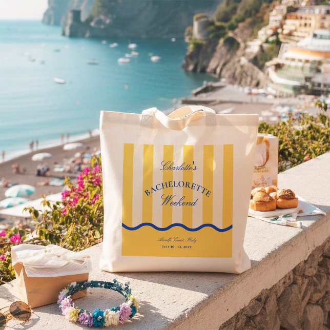 Modern Summer Bachelorette Weekend Tote Bag (Creator Uploaded)