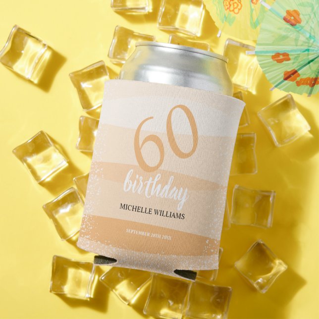 Modern Summer Birthday Party In Pink Can Cooler (In Situ Summer)