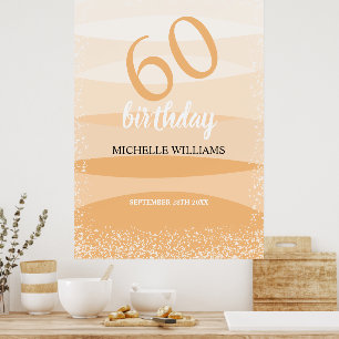 Modern Summer Birthday Party In Pink Poster