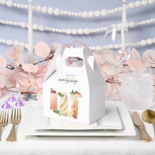 Modern Summer Cocktails 30th Birthday Party Favor Box