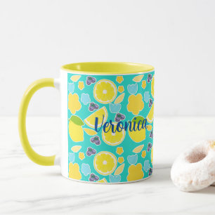 Modern Summer Lemon Mug