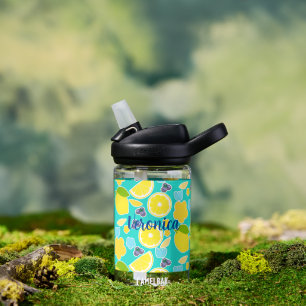 Modern Summer Lemon Water Bottle