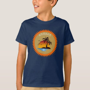 Modern Summer Sunset   T-Shirt