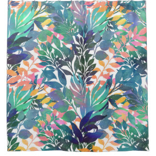 Modern Summer Tropical Watercolor Foliage Design