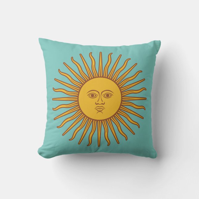 Modern Sun  Outdoor Pillow (Front)