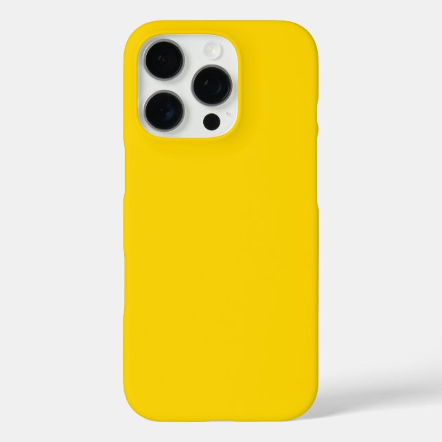 Modern Sun Yellow Plain Solid Colour Case-Mate iPhone Case (Back)