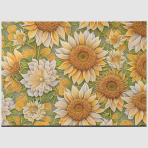 Modern Sunflower Beautiful Collection Tissue Paper