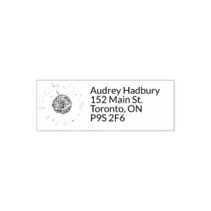 Modern Sunflower Self-inking Stamp