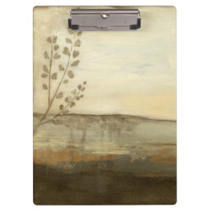 Modern Sunset Landscape Oil Painting Clipboard