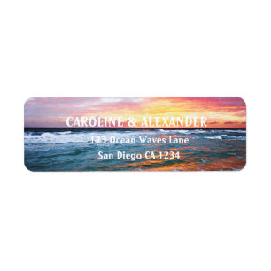 Modern Sunset Ocean Tropical Beach Adresse de reto