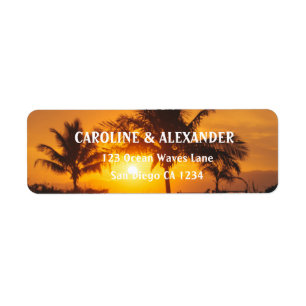 Modern Sunset Ocean Tropical Beach Adresse de reto