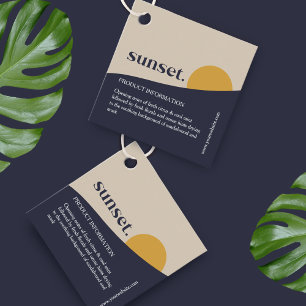 Modern Sunset Product Hang Tag