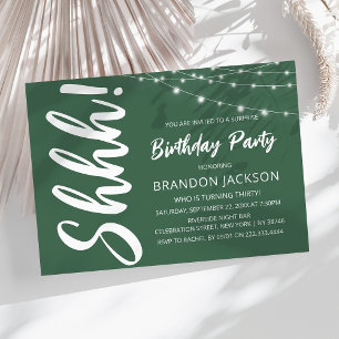 Modern Surprise Birthday Party Invitation
