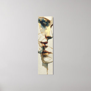 Modern Surreal Portrait Fragmented Bond Canvas Print