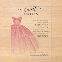 Modern Sweet 16 Script Birthday