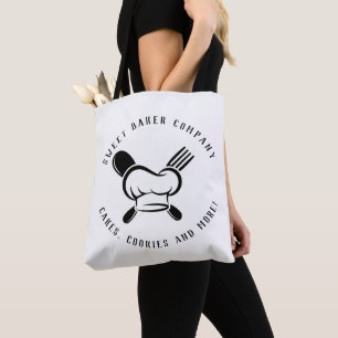 Modern Sweet Bakery Business Tote Bag
