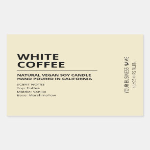 Modern Sweet Coffee Soy Candle Labels