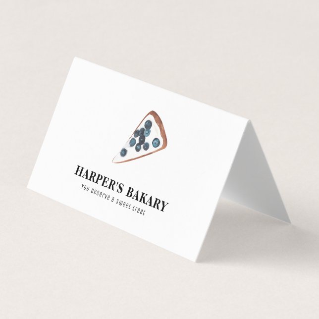 Modern Sweets Bakery Professional Business  Card (Front)
