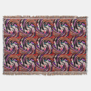 Modern Swirl Abstract Art #17 Throw Blanket