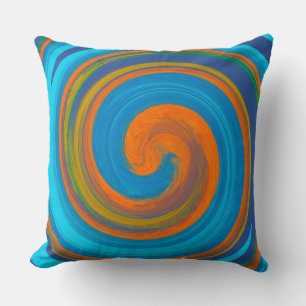 Modern Swirl Abstract Art #17 Throw Pillow